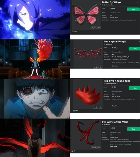 all tokyo ghoul kagunes.